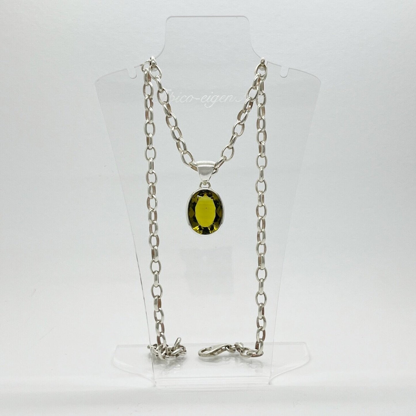 Silberanhänger Obsidian honigbraun Oval 2 x 1,5 cm - Perla d'Oro