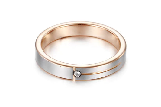 Damenring mit Zirkonia aus Wolframcarbid - Perla d'Oro