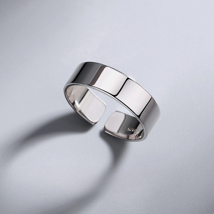Männer-Ring aus 925er Silber im klassischen Design - Perla d'Oro