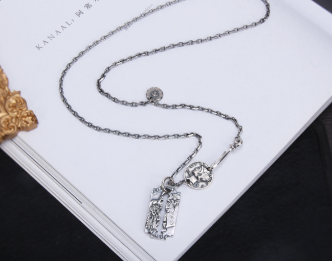 Morgan Blade Vintage Halskette aus S925 Silber - Perla d'Oro