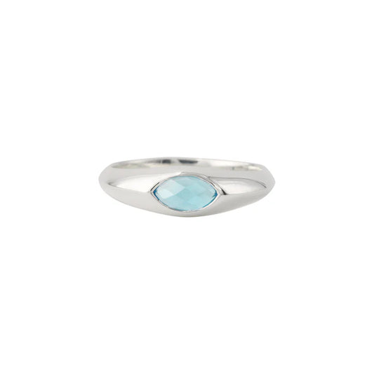 Topas Ring 925 Silber Damen