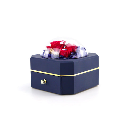 Schmuckschatulle mit Eleganten Rosen - Perla d'Oro