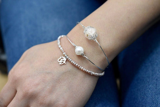 Damenarmband Modell Fiore di Luna - Perla d'Oro