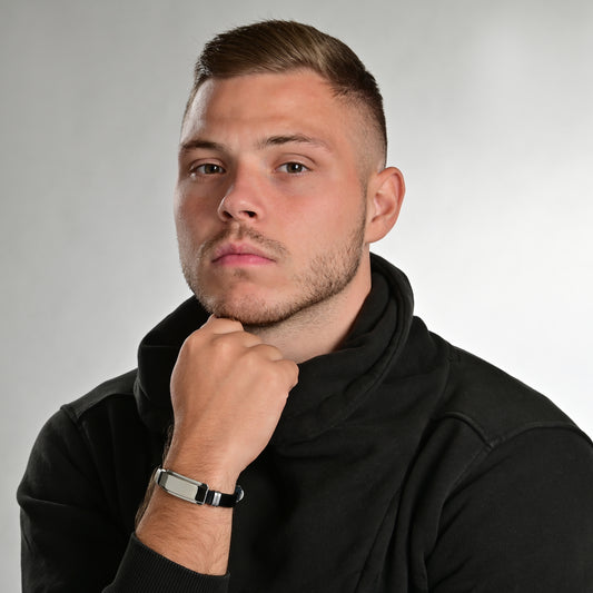 Lederarmband Luxe Verve - Perla d'Oro