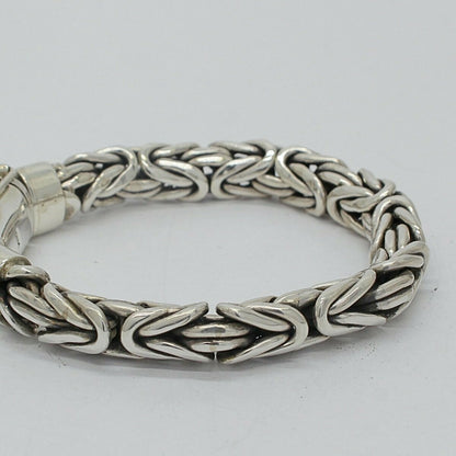 Unisex Armband Argentia aus massivem 925 Sterling Silber, markante Gliederkette.