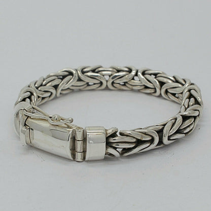 Unisex Armband Argentia aus massivem 925er Sterling Silber mit dichter Gliederkette von Tipico-eigenArt