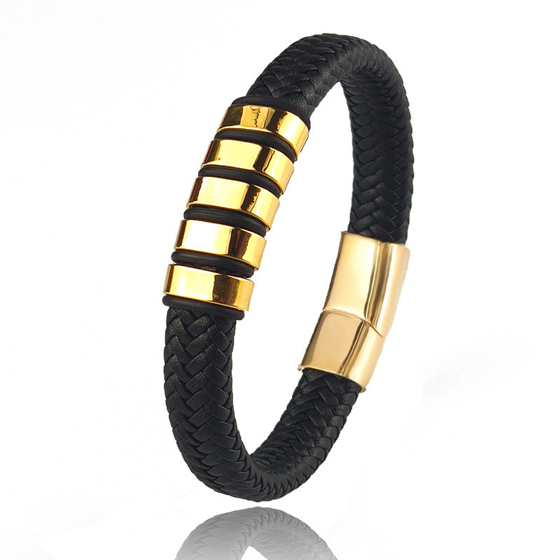 Lederarmband Vero Gold