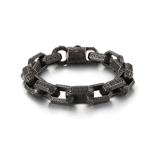 Men's bracelet Arkos in stainless steel Perla d'Oro