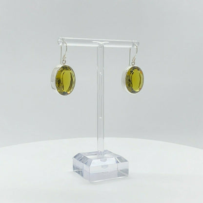 Ohrhänger Obsidian honigbraun Oval 1,5 x 2 cm – elegante Schmuckstücke mit natürlichem Charme von Tipico-eigenArt.