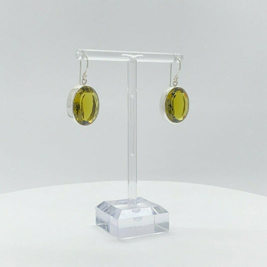 Ohrhänger Obsidian honigbraun Oval 1,5 x 2 cm – elegante Schmuckstücke mit natürlichem Charme von Tipico-eigenArt.