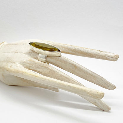 Silberring Obsidian goldbraun 1 × 4 cm – handgefertigtes Unikat aus Deutschland.