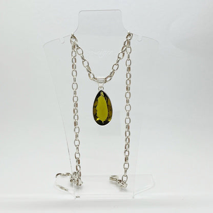 Silberanhänger Obsidian goldbraun Tropfen 1,5 × 3 cm aus 925er Silber – Anhänger ohne Kette