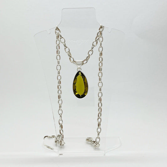 Silberanhänger Obsidian goldbraun Tropfen 1,5 × 3 cm aus 925er Silber – Anhänger ohne Kette