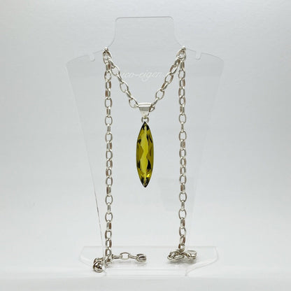 Silberanhänger Obsidian honigbraun 1 x 4 cm - Perla d'Oro