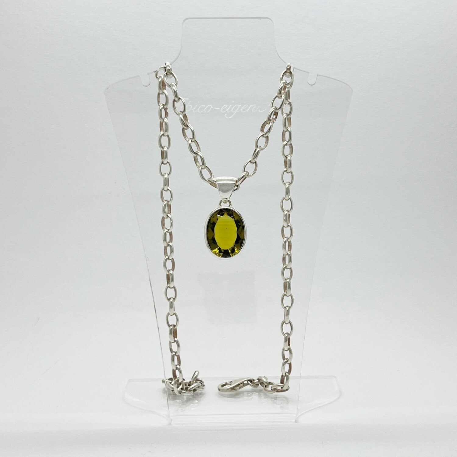 Silberanhänger Obsidian honigbraun Oval 2 x 1,5 cm - Perla d'Oro