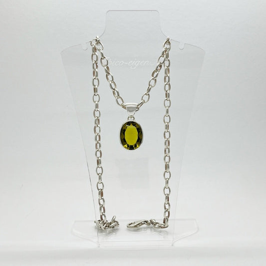 Silberanhänger Obsidian honigbraun Oval 2 x 1,5 cm - Perla d'Oro