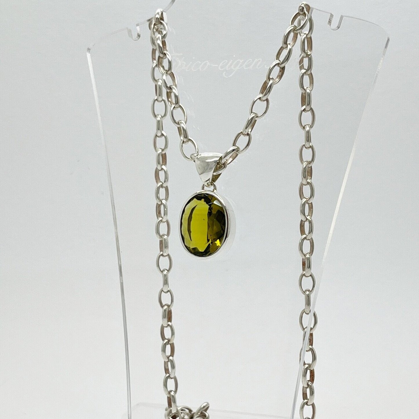 Silberanhänger Obsidian honigbraun Oval 2 x 1,5 cm - Perla d'Oro