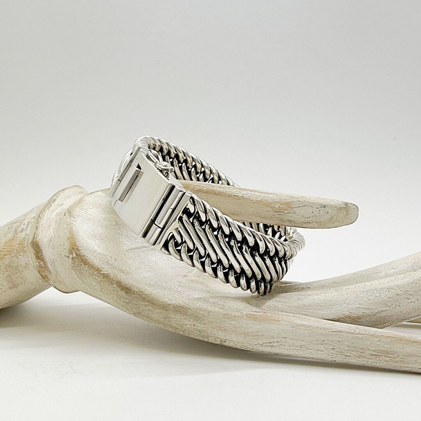 Silberarmband Linea Nobile aus massivem 925er Sterlingsilber – unisex, zeitlose Eleganz, kräftige Gliederkette.