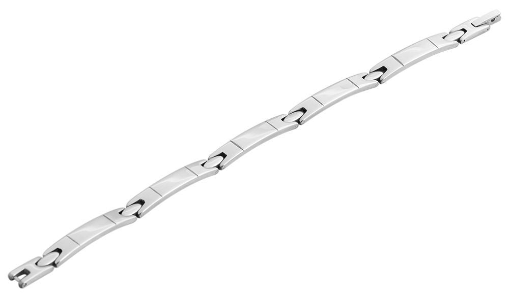 Edelstahl Gliederarmband Damen - Perla d'Oro