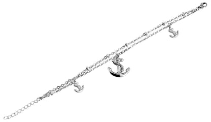 Damenarmband mit Anker Anhänger - Perla d'Oro