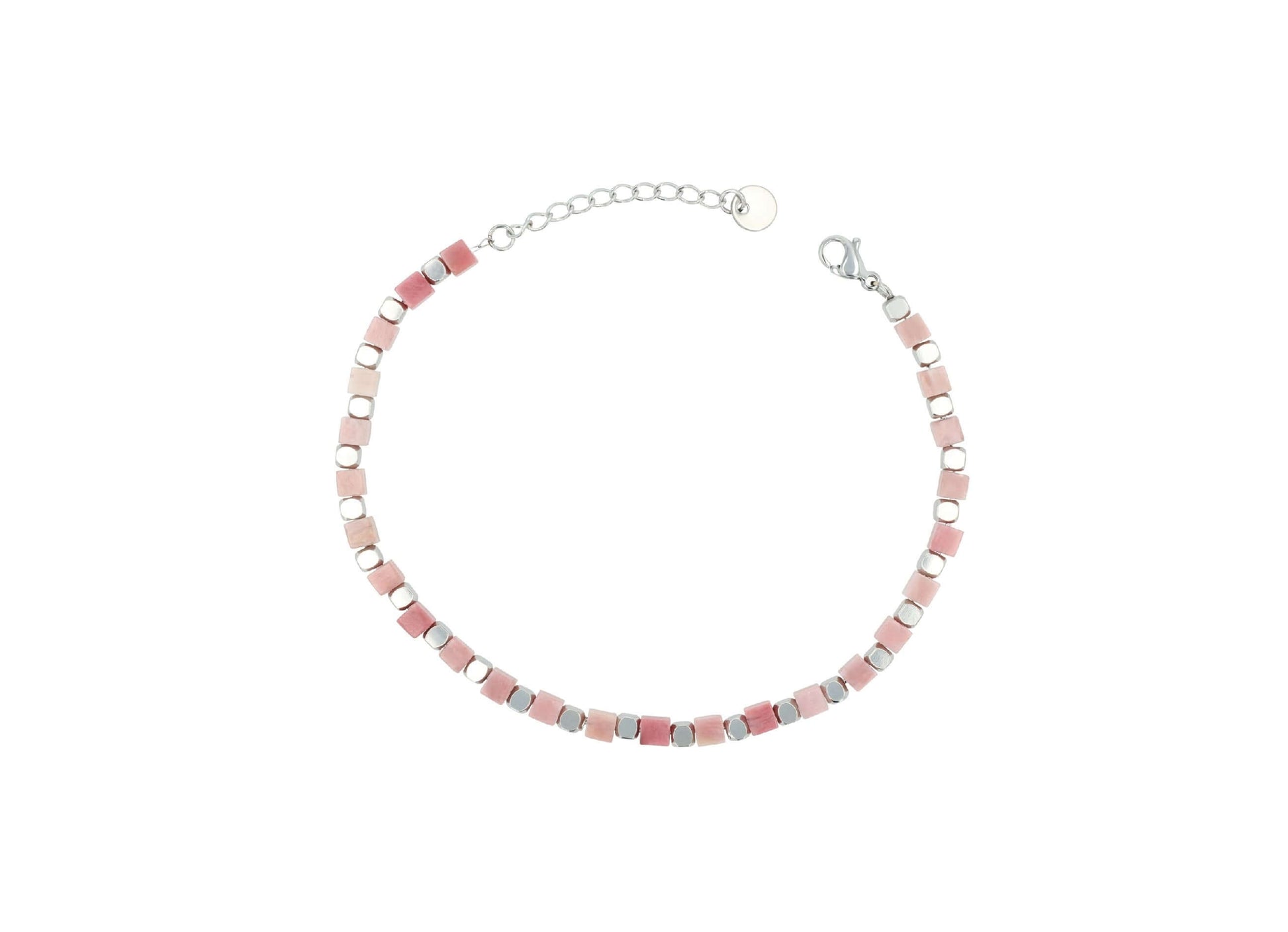 Edelsteinarmband Rot Aventurin – Silver - Perla d'Oro