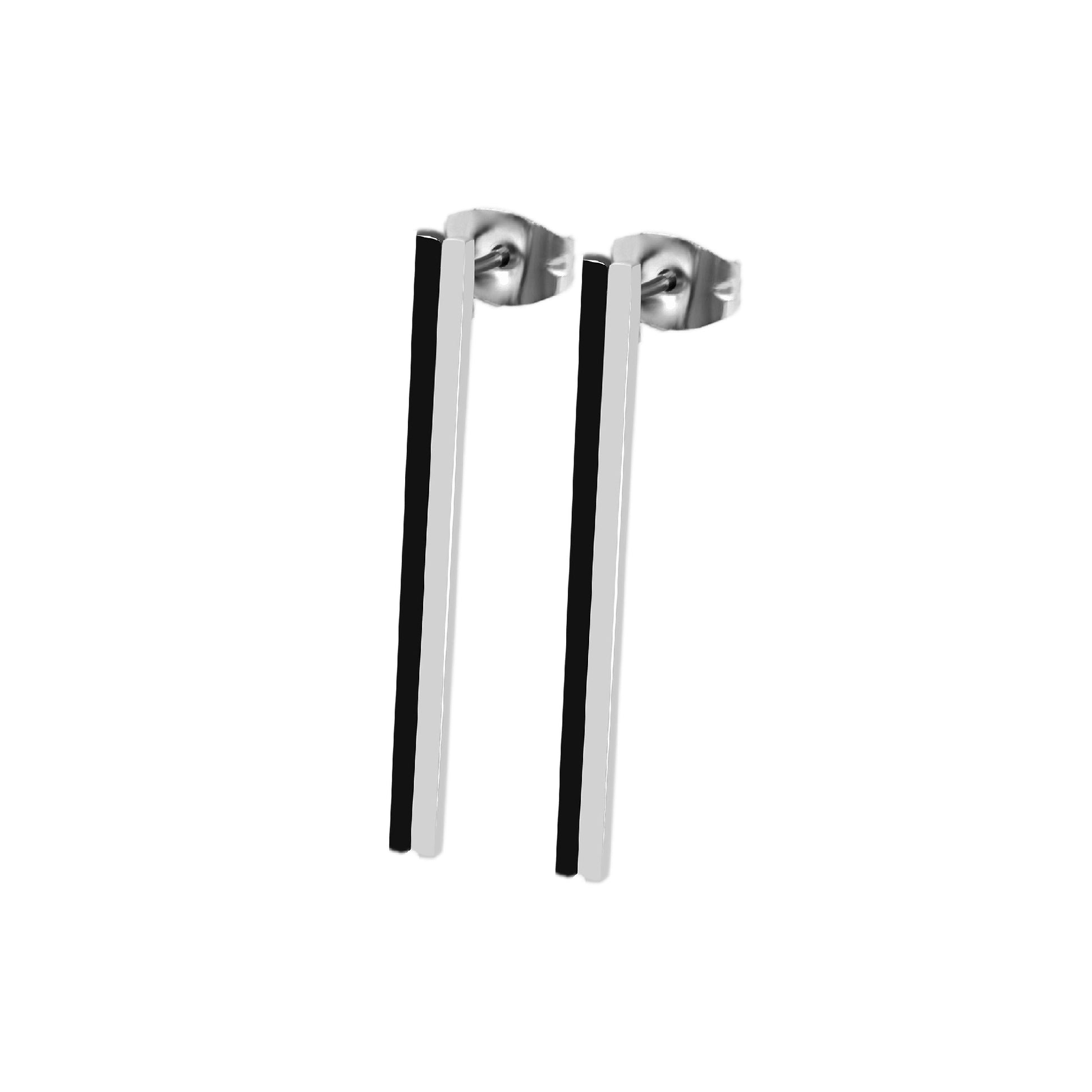 Edelstahl Ohrstecker Linea - Perla d'Oro