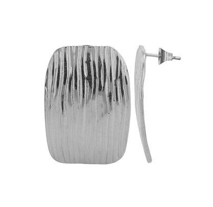 Edelstahl Ohrstecker Recta - Perla d'Oro