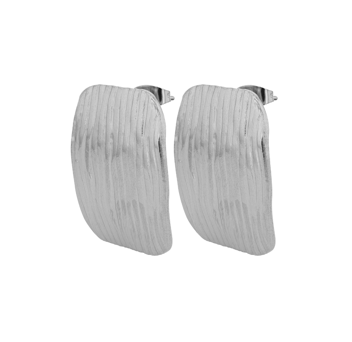 Edelstahl Ohrstecker Recta - Perla d'Oro