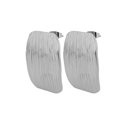 Edelstahl Ohrstecker Recta - Perla d'Oro