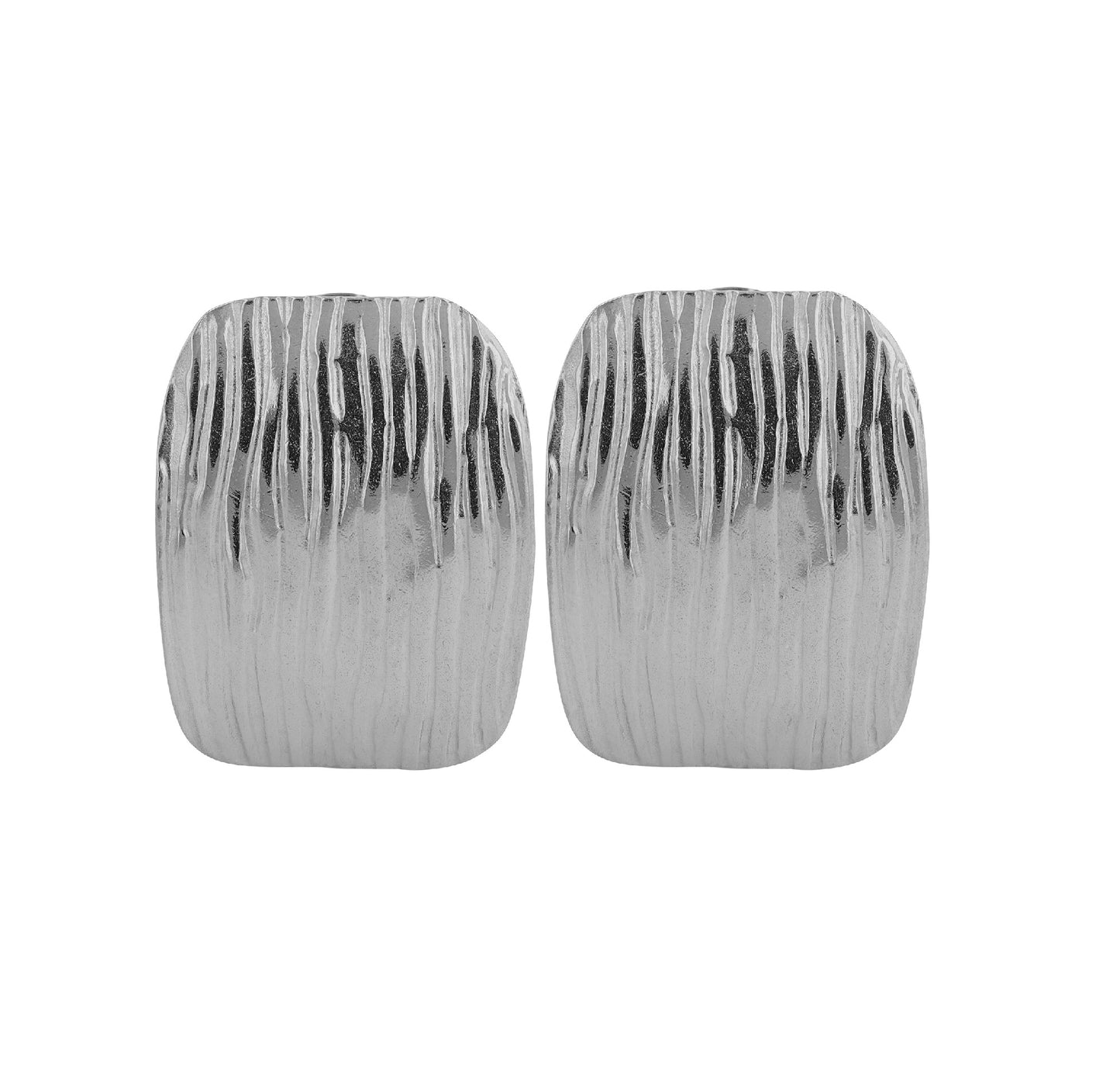 Edelstahl Ohrstecker Recta - Perla d'Oro