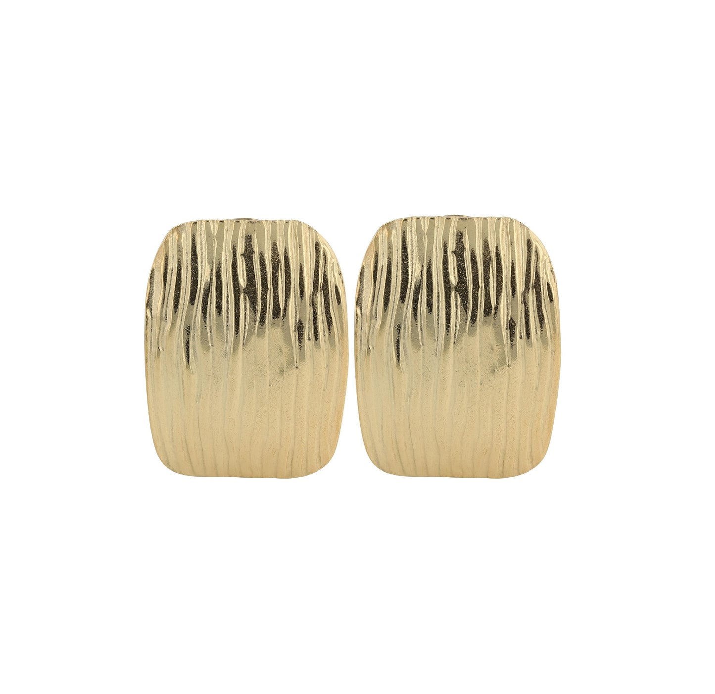 Edelstahl Ohrstecker Recta - Perla d'Oro