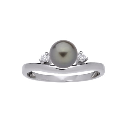 Ring mit Tahitiperle und Diamanten 0,042 ct. – eleganter Schmuck von Colpo & Zilio mit hochwertigem Design.