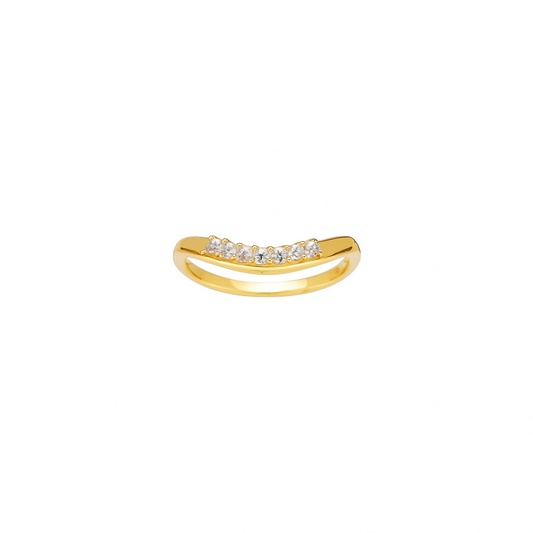 Eleganter Ring mit Diamant 0,12 ct. von Colpo & Zilio, zeitlose Eleganz in edlem Gold.