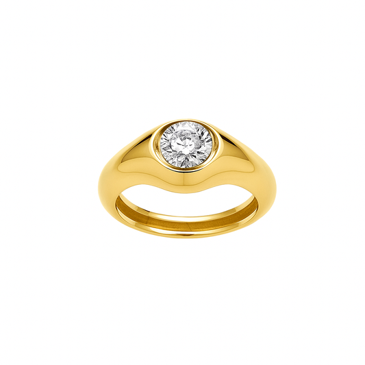 Solitärring mit 0,25 ct Brillant - Perla d'Oro