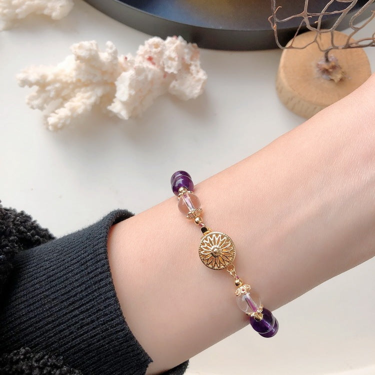 Amethyst-Armband Eterna aus Kristall