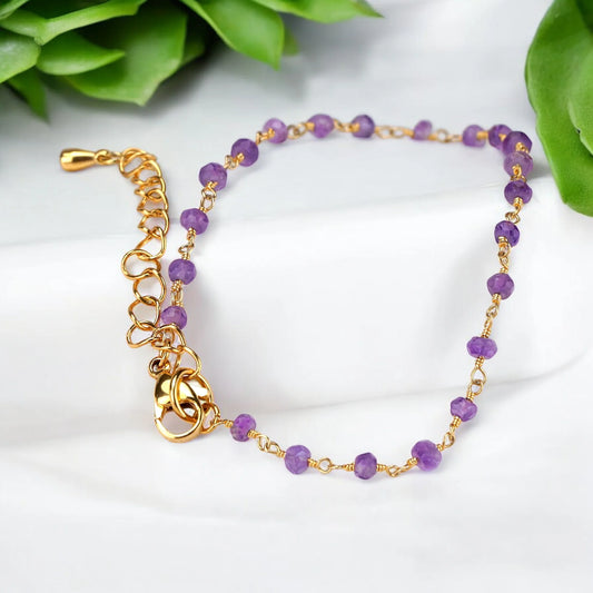 Amethyst Armband Modell Nayla Aurora - Perla d'Oro