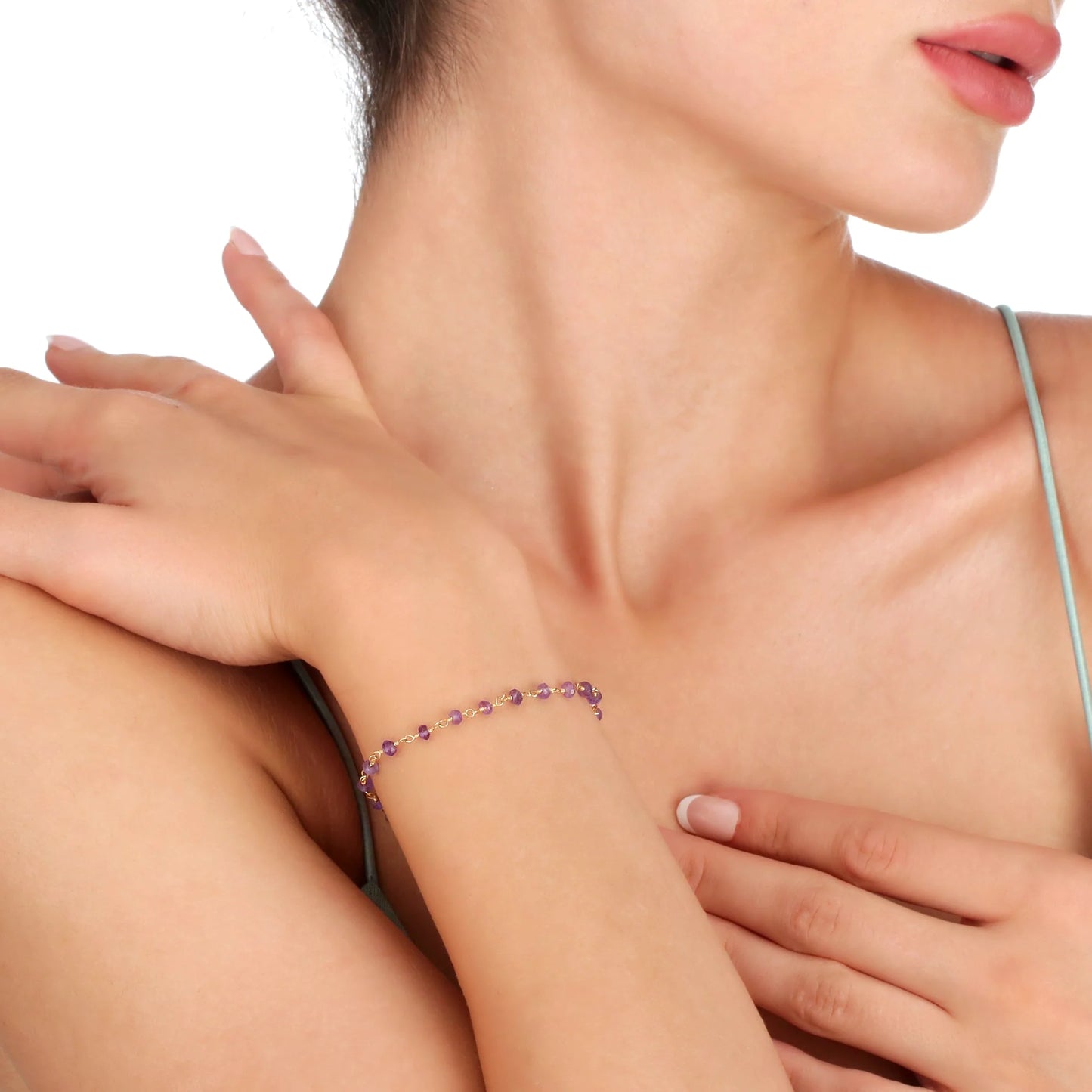Amethyst Armband Modell Nayla Aurora - Perla d'Oro