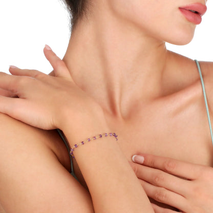Amethyst Armband Modell Nayla Aurora - Perla d'Oro