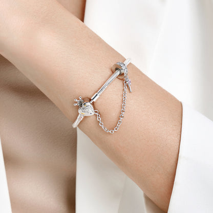 Charm-Armband aus 925er Silber mit individuellem Charm