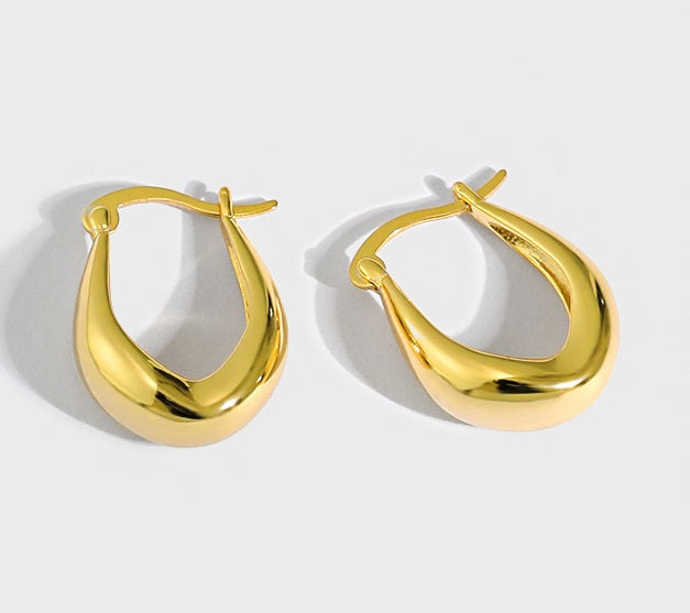 Creolen Ohrringe aus 925er Silber - Perla d'Oro