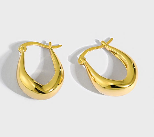 Creolen Ohrringe aus 925er Silber - Perla d'Oro