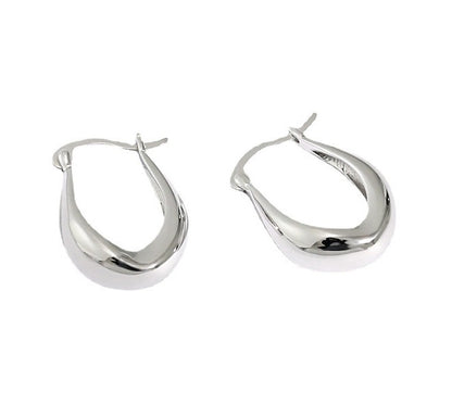 Creolen Ohrringe aus 925er Silber - Perla d'Oro