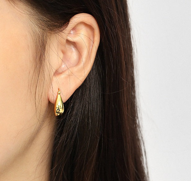 Creolen Ohrringe aus 925er Silber - Perla d'Oro