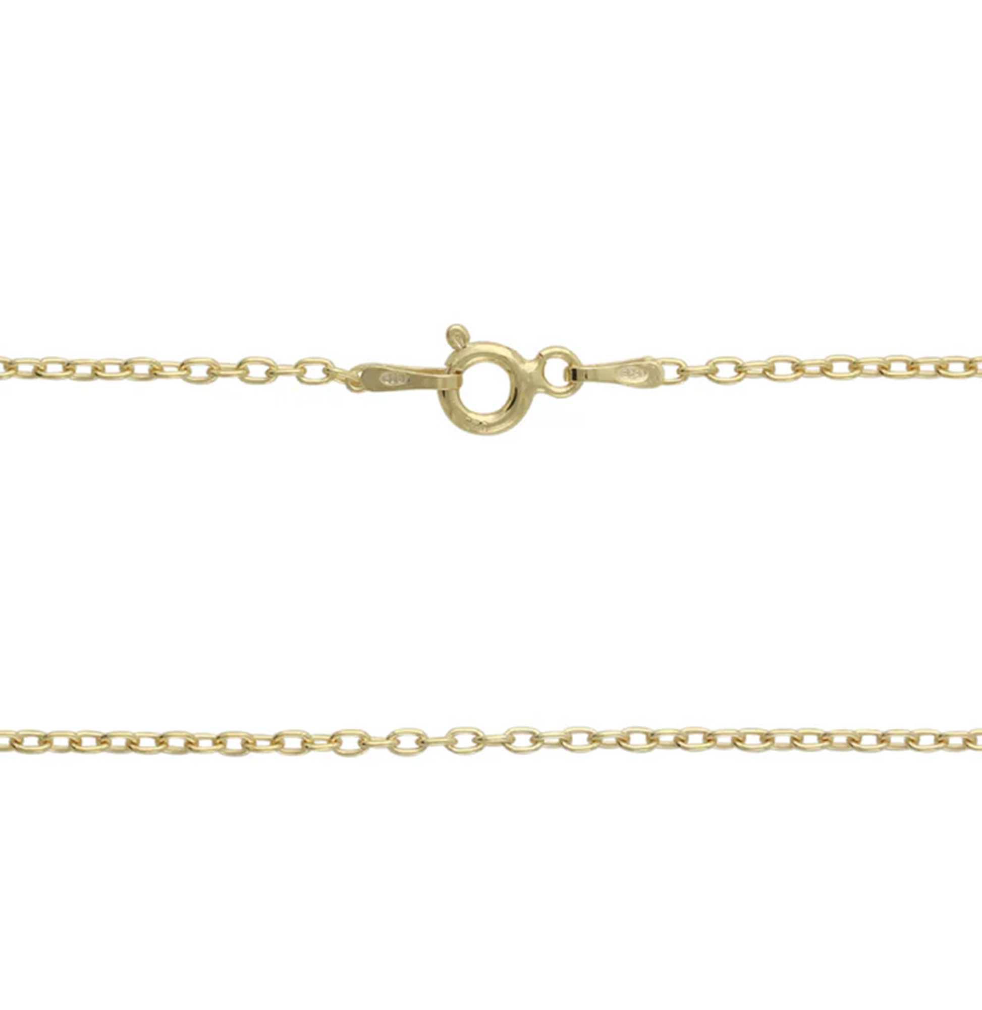 Halskette ALVA aus 925 Silber, 18ct vergoldet, filigrane Unisex-Kette mit Federringverschluss.