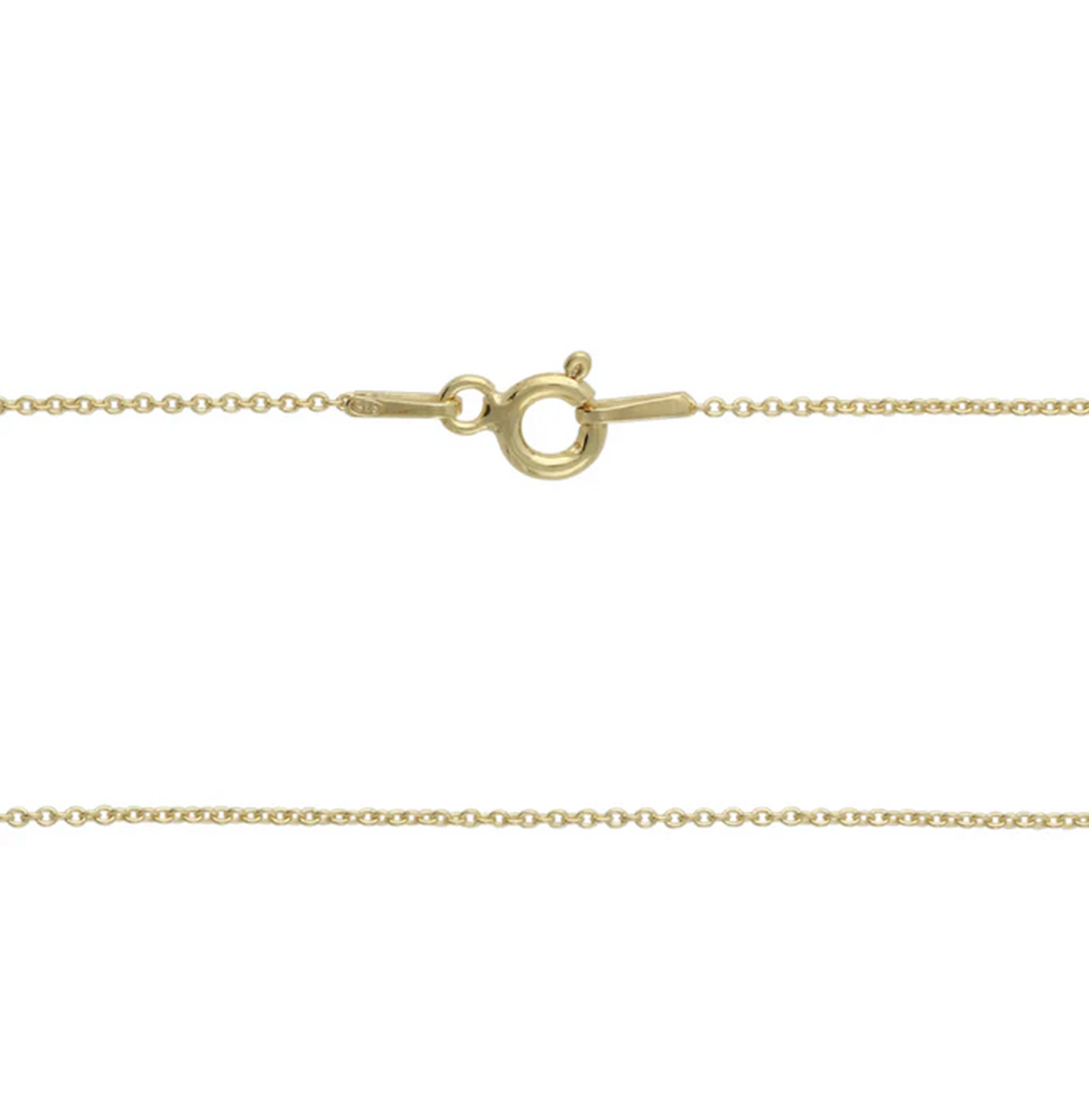 Halskette LYS aus 925 Silber, 18ct Gelbgold vergoldet – feine Unisex-Gliederkette mit Springringverschluss