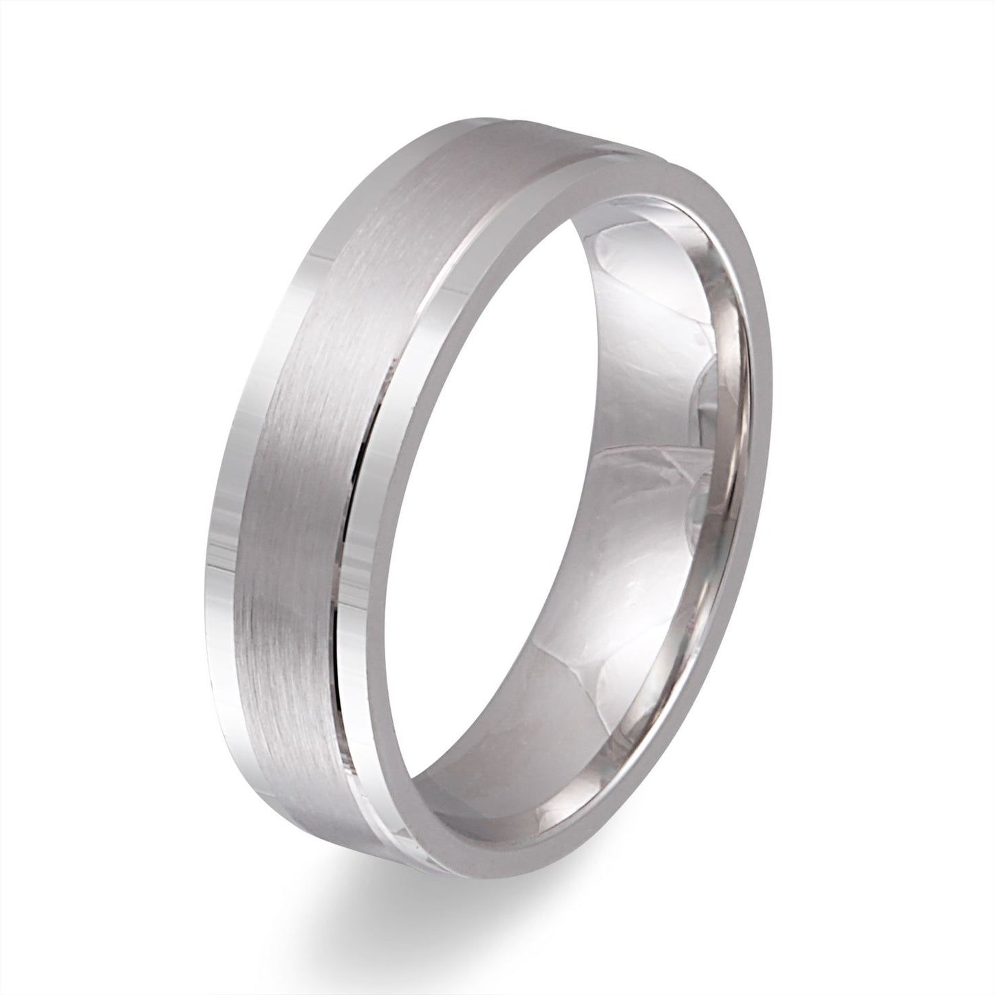 Herrenring Grazia – silberner Ring mit flacher Form, satinierter Oberfläche, zeitlose Klarheit.