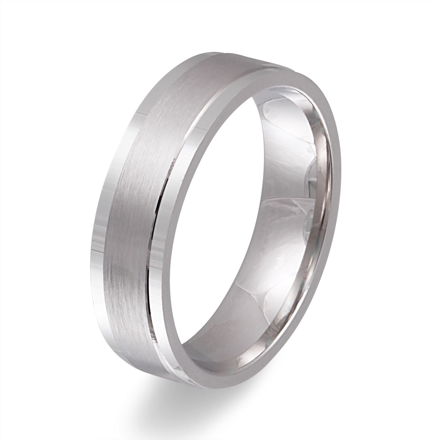 Herrenring Grazia – silberner Ring mit flacher Form, satinierter Oberfläche, zeitlose Klarheit.