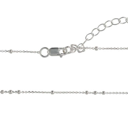 Ankerkette aus 925er Silber mit zarten Kugeln - Perla d'Oro