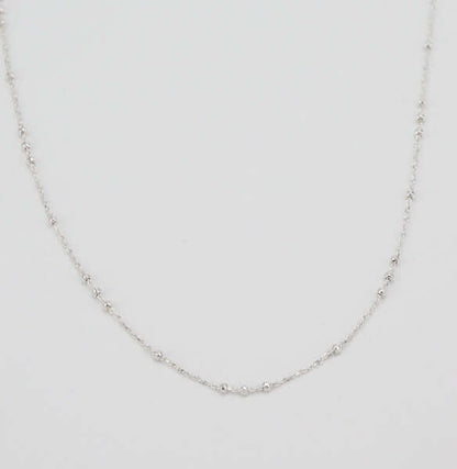 Ankerkette aus 925er Silber mit zarten Kugeln - Perla d'Oro