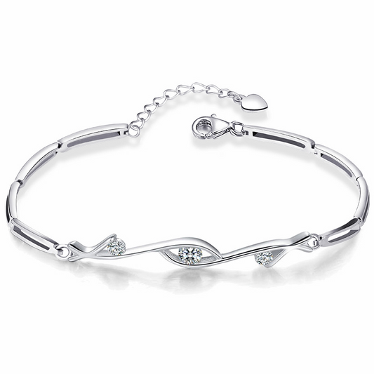 Kristall Zirkonia Armband im eleganten Korea-Stil aus 925er Sterlingsilber - Perla d'Oro # Perla d'Oro